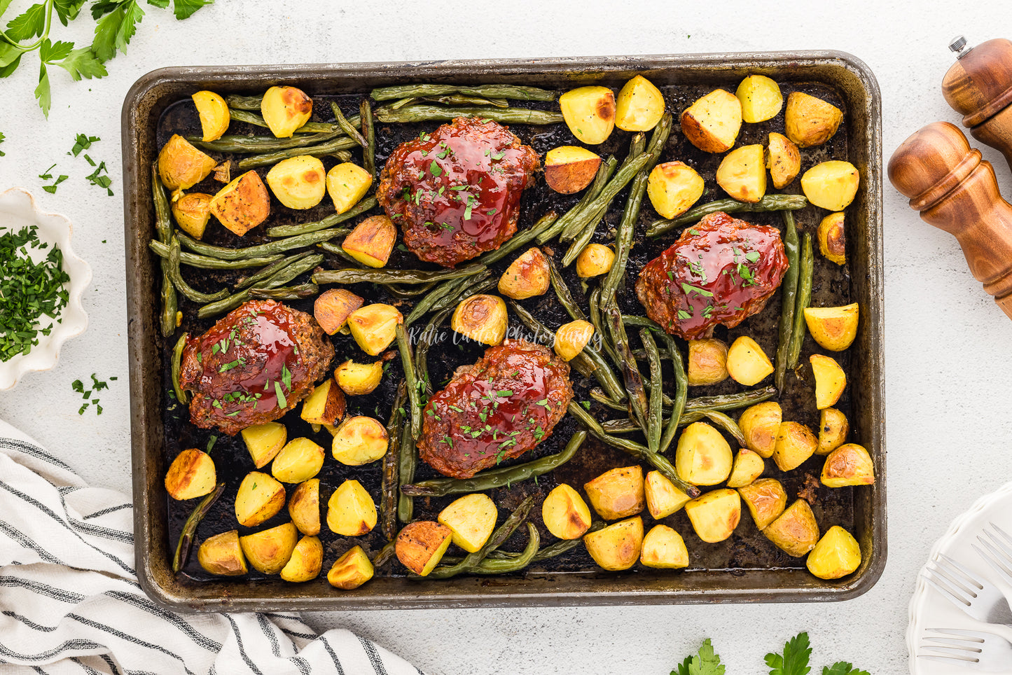 Sheet Pan Meatloaf Dinner {exclusive}