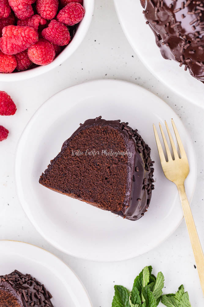 Chocolate Sour Cream Pound Cake with Chocolate Ganache Glaze {exclusive}