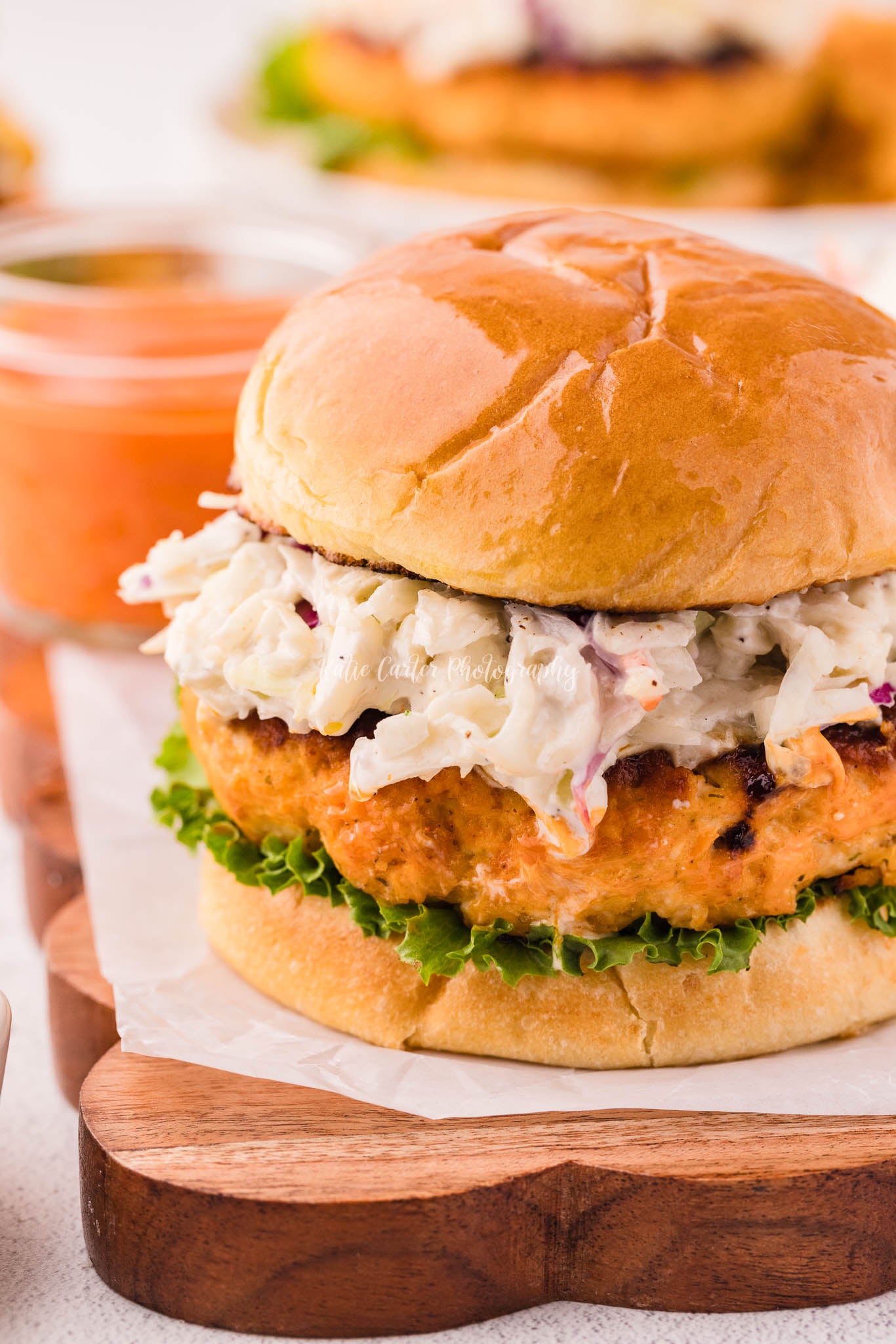 Buffalo Chicken Burgers with Blue Cheese Coleslaw {2 Recipe Bundle}