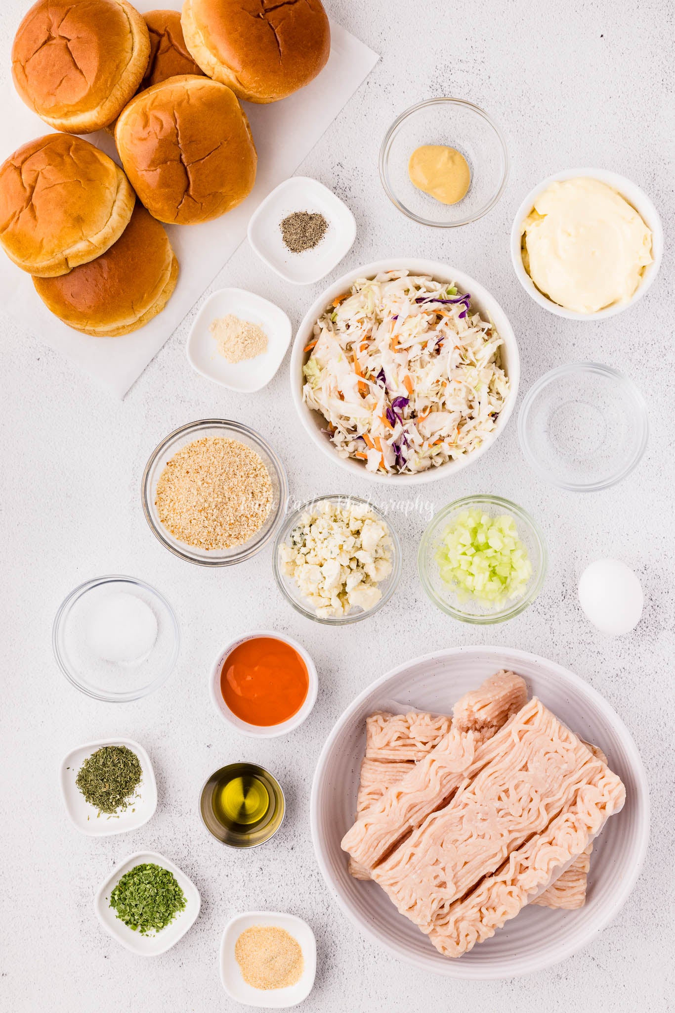 Buffalo Chicken Burgers with Blue Cheese Coleslaw {2 Recipe Bundle}