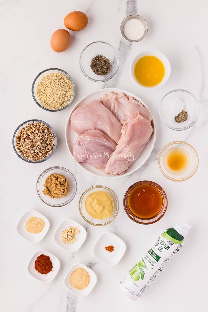 Pecan Crusted Chicken with Honey Mustard Sauce {exclusive}