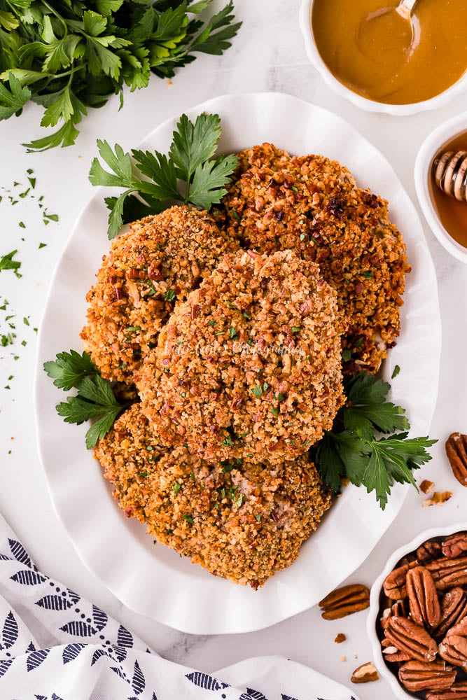 Pecan Crusted Chicken with Honey Mustard Sauce {exclusive}