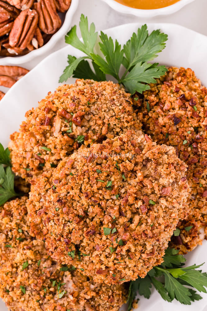 Pecan Crusted Chicken with Honey Mustard Sauce {exclusive}