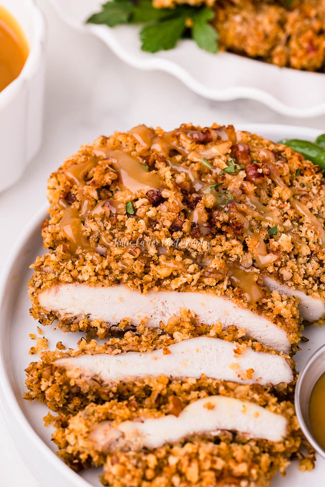Pecan Crusted Chicken with Honey Mustard Sauce {exclusive}