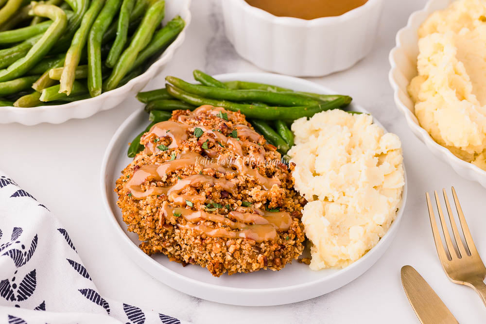 Pecan Crusted Chicken with Honey Mustard Sauce {exclusive}