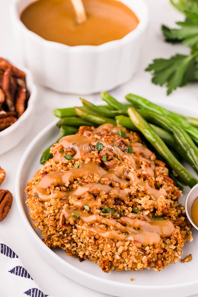 Pecan Crusted Chicken with Honey Mustard Sauce {exclusive}
