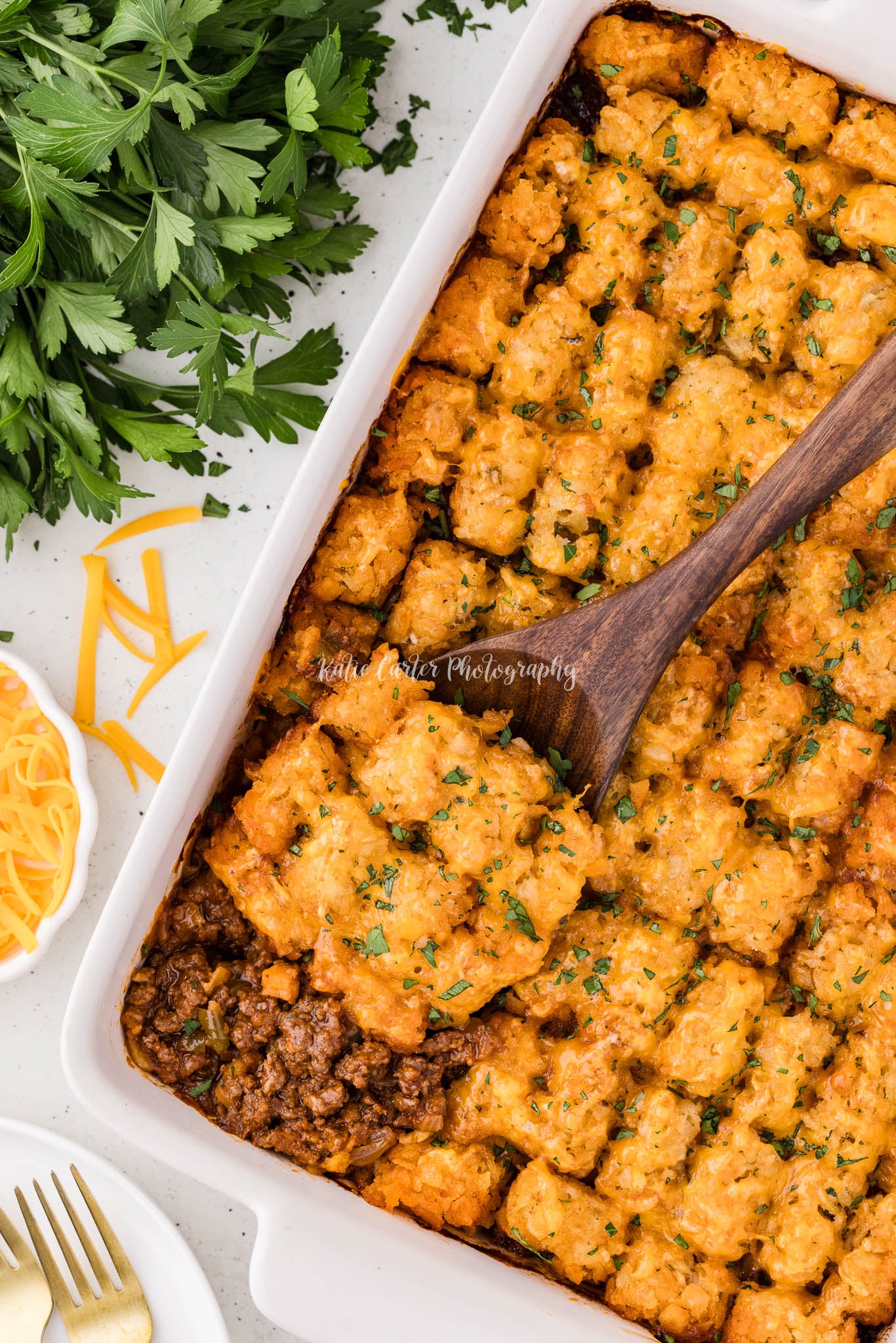 Sloppy Joe Tater Tot Casserole