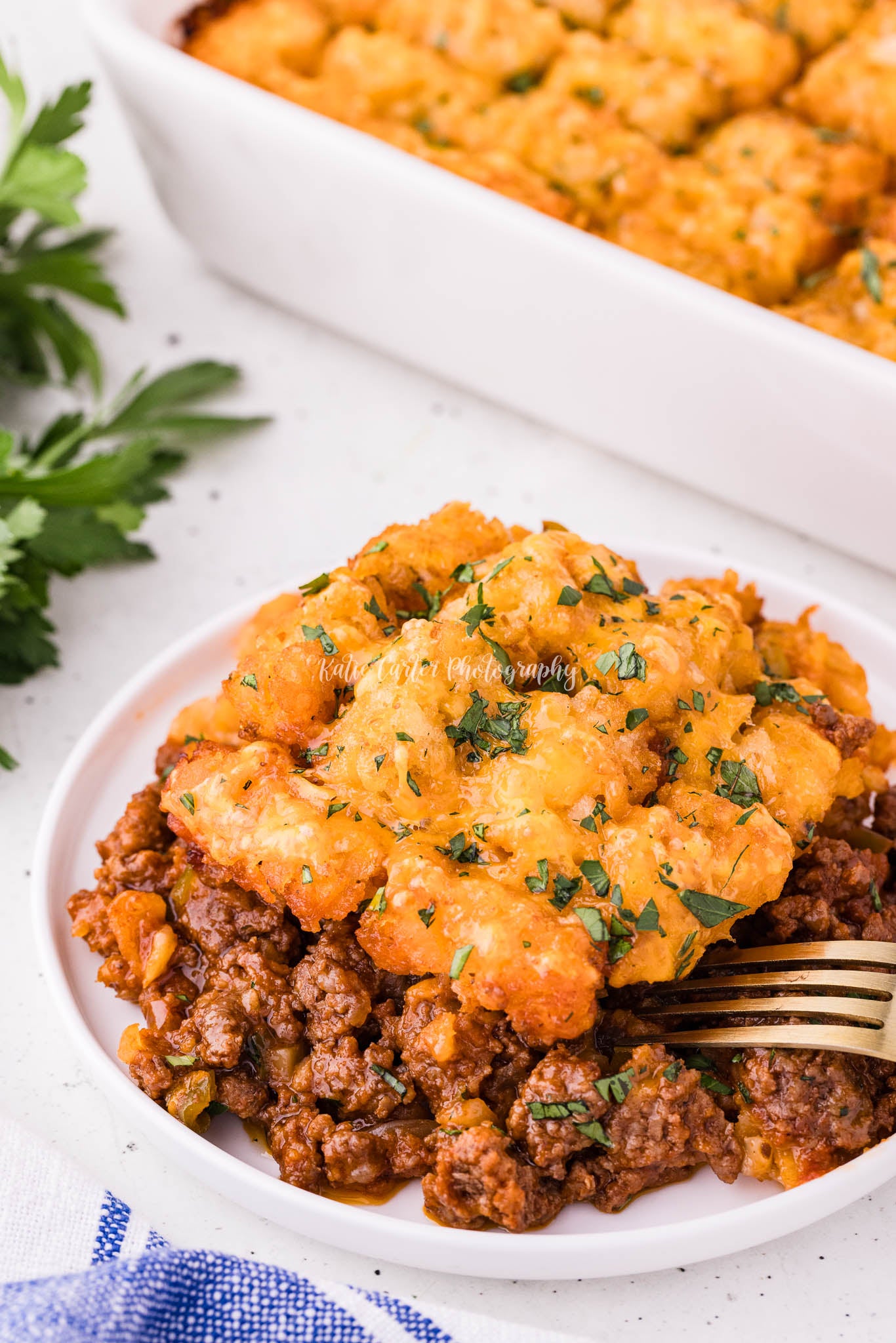Sloppy Joe Tater Tot Casserole