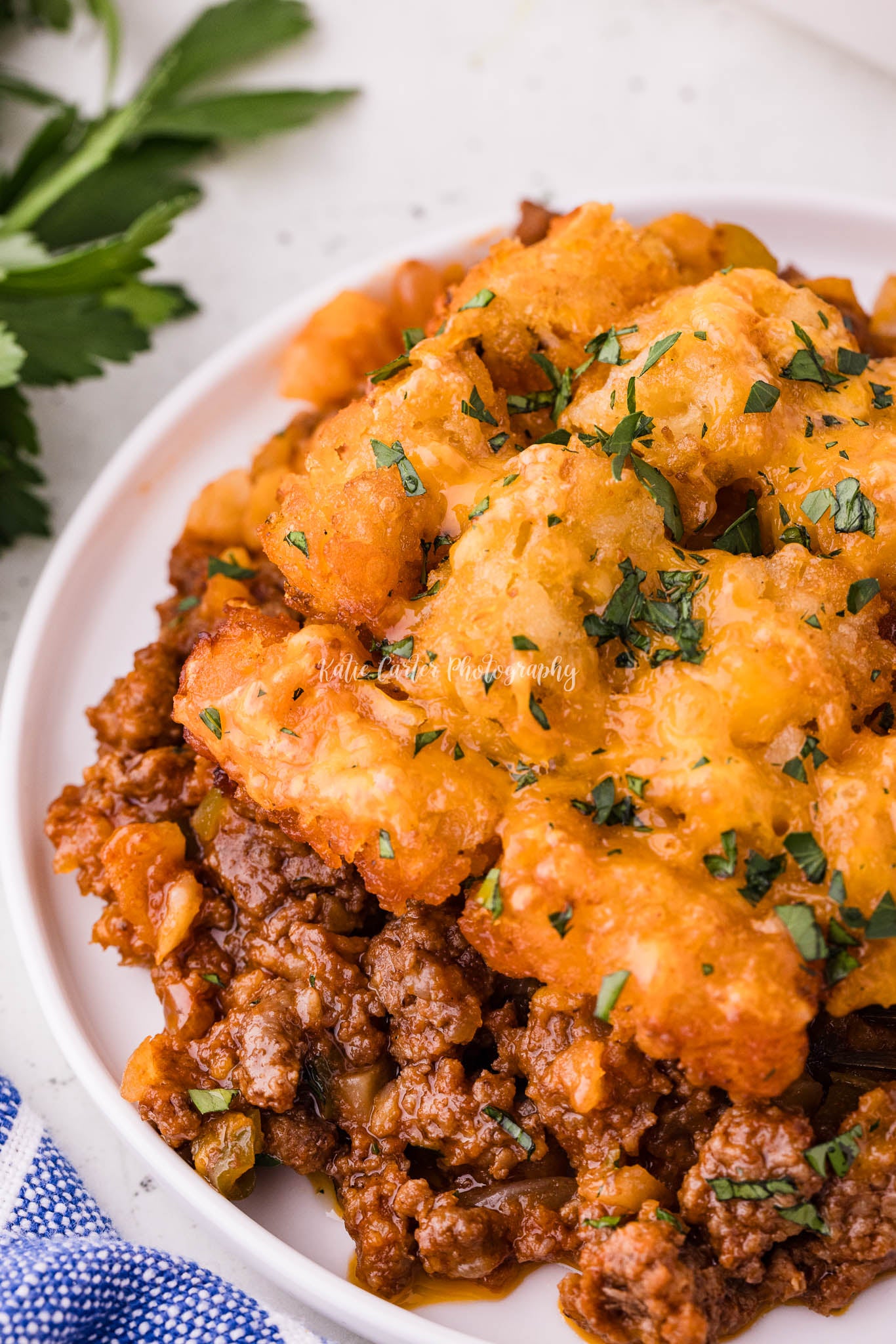 Sloppy Joe Tater Tot Casserole