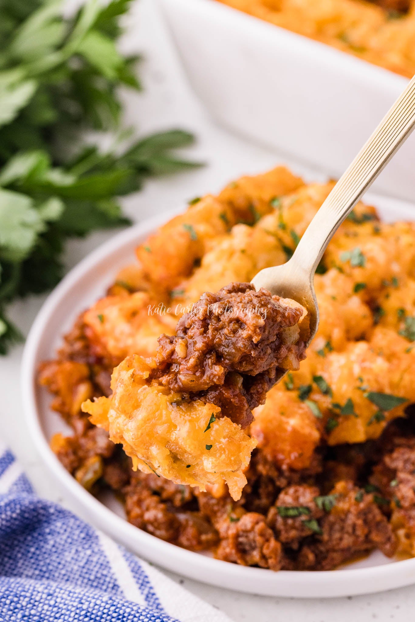 Sloppy Joe Tater Tot Casserole
