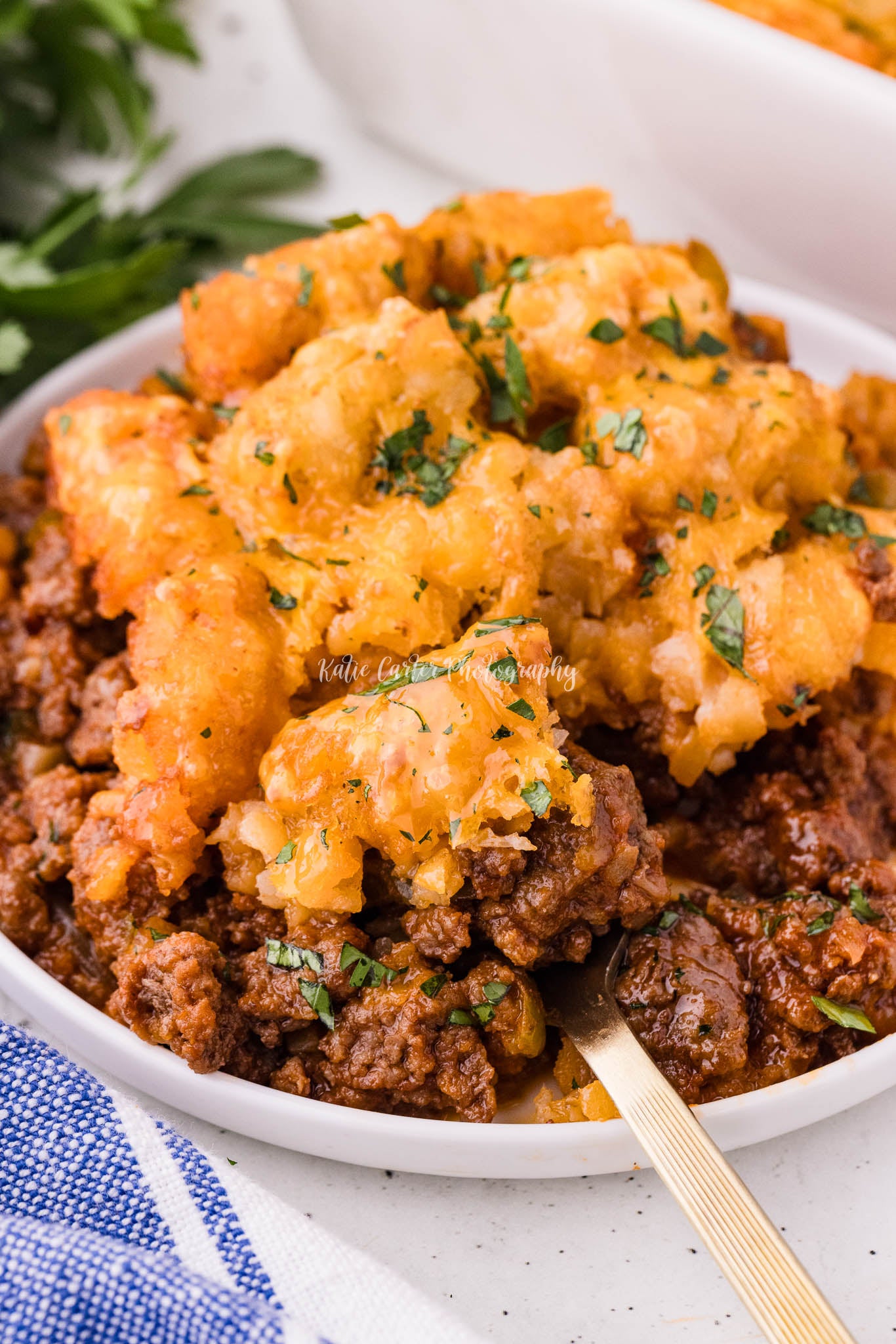 Sloppy Joe Tater Tot Casserole